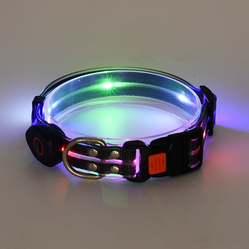 LED Luminous Pet Collar ( USB Rechargeable )