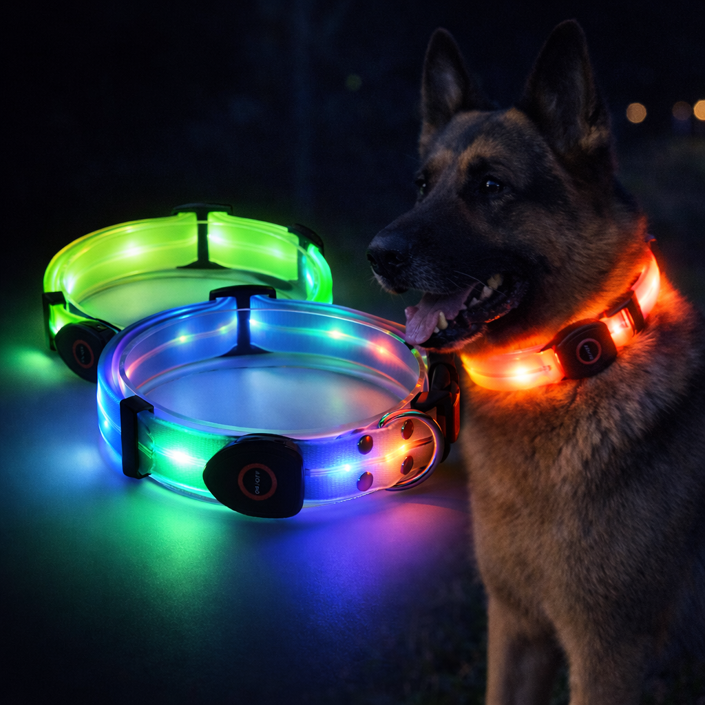 LED Luminous Pet Collar ( USB Rechargeable )