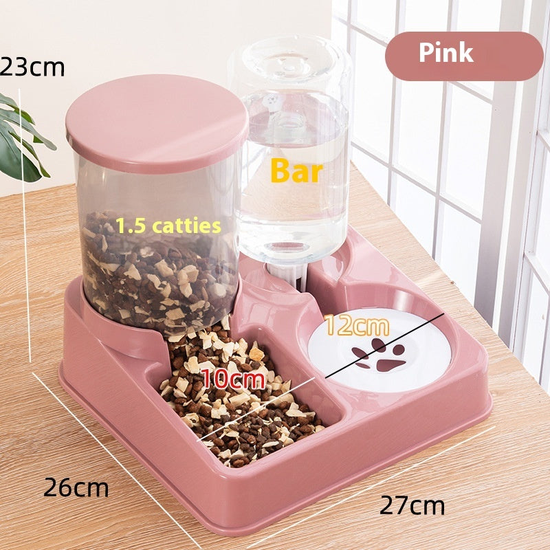 Automatic Pet Feeder & Water Dispenser -- 2 in 1 Food Bowl For Cats & Dogs