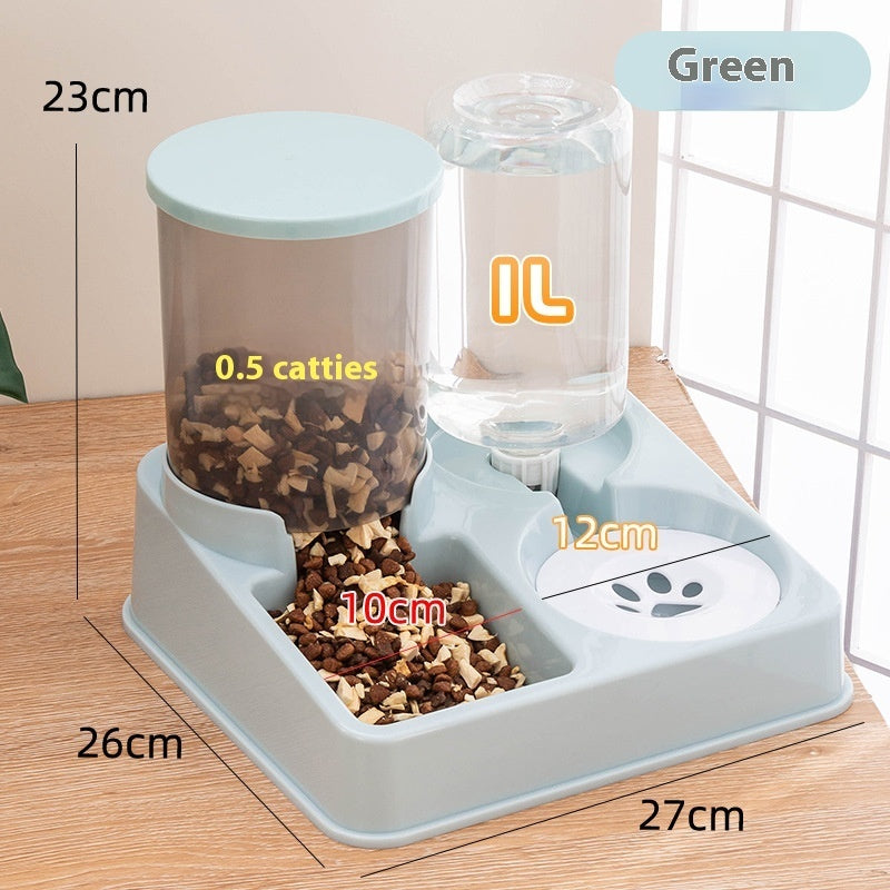 Automatic Pet Feeder & Water Dispenser -- 2 in 1 Food Bowl For Cats & Dogs